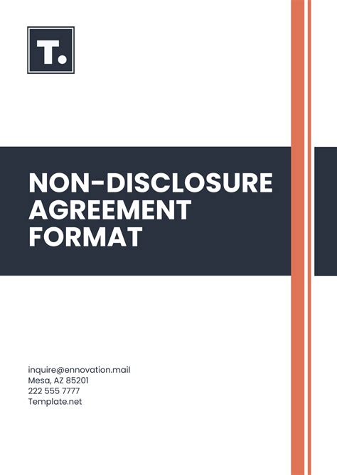 Non Disclosure Agreement Template In Spanish - prntbl ...