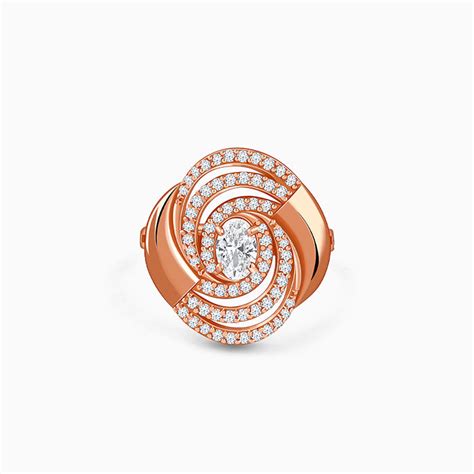 Rose Gold Spiral Sparkle Ring (Size 12) – GIVA