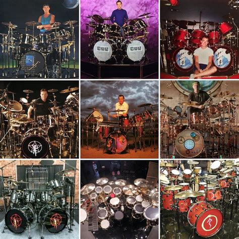 Drum kits of The Professor- Neil Peart : r/drums