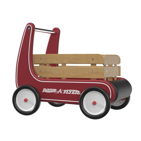3D Radio Flyer Classic Walker Wagon Wood Walker Toddler Toy PBR ...
