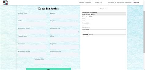 Resume Builder App Using React JS AWS 的图像结果
