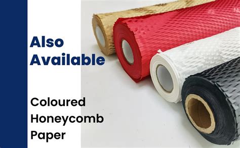 JPPL Colourful paper honeycomb roll | 390mm x10 meter | Expands hex to ...