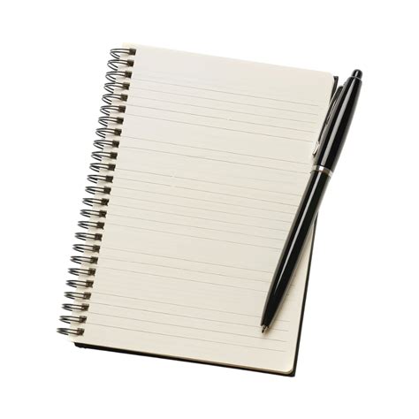 Blank Notebook with Pen on Transparent Background 46934213 PNG