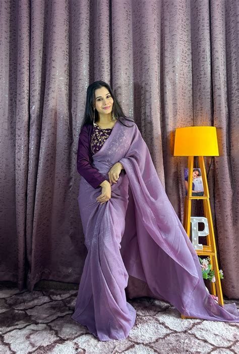 Classy Yellow Sparkle Silk Sequence Work Saree – vastracloth