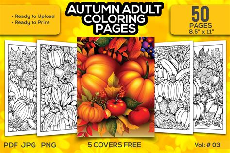 Adult Coloring Pages Autumn