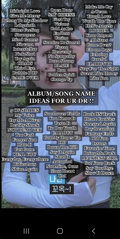 Pin by Luna Conner on Music | Group names ideas, Album songs, Writing ...