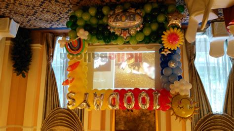儿童生日派对装饰周岁百日宴布置场景背景墙