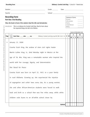 Obituary Recording Form - Blank Fillable Template | Fill Out, Print ...
