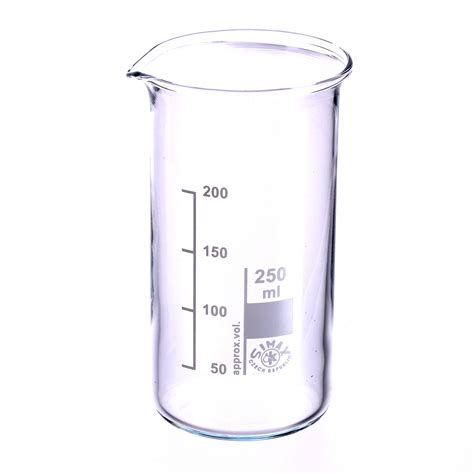B8R06868 - Simax Glass Beaker - Tall Form: 250ml - Pack of 10 | GLS ...