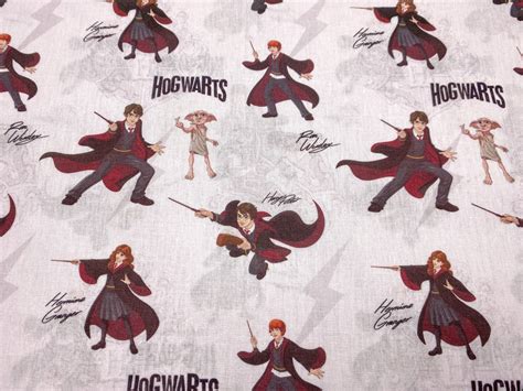 Harry Potter Stoff - Dobby - Ron Weasley - Hermine Granger - weiß | 13 ...