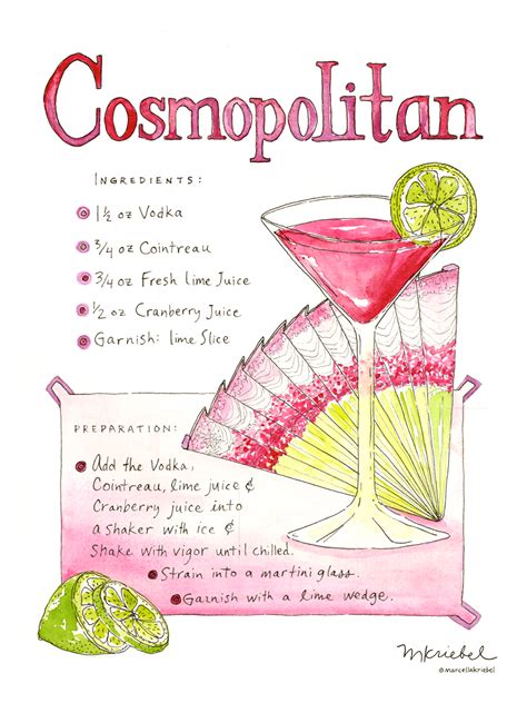 what is a hot pink cosmopolitan recipe