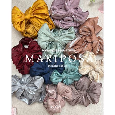 Jual Selendang Premium Cantik Shimmery Mariposa - Plumrose - Kota ...