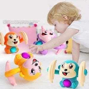 NKL Dancing Monkey Toys For Spinning Rolling Tumble Musical Banana ...