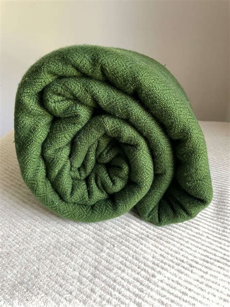 Cashmere Olive Green Blanket Throw- Alchemy Story