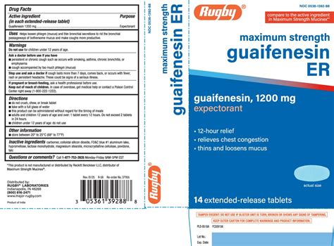 DailyMed - MUCUS RELIEF- guaifenesin tablet, extended release