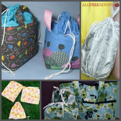 26 Drawstring Bag Patterns & Tutorials | Drawstring bag pattern, Bag ...