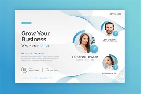 Webinar banner invitation | Free Vector