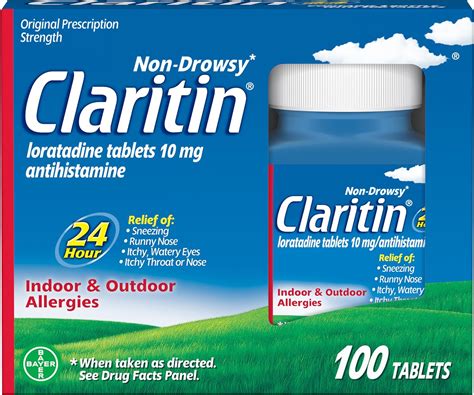Amazon.com: Claritin Allergy Medicine for Adults, 24-Hour Non-Drowsy ...