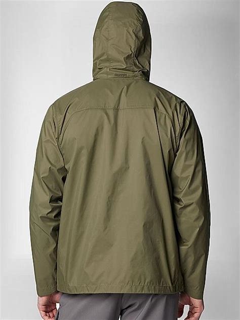Columbia Mens Green Glennaker Lake II Rain Jacket