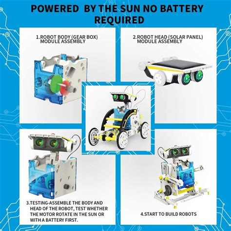 13-in-1 Solar Educational Robot Kit | STEM 13-in-1 Solar Power Robots ...