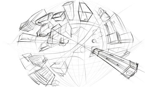 5-Point Perspective Drawing or Curvilinear Perspective – poradora