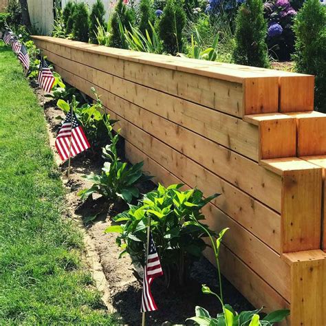 Timber Retaining Wall Ideas - Wall Design Ideas