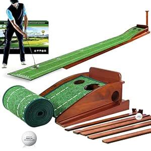 Buy GimiYaa Golf Putting mat Green Indoor and Outdoor with Auto Ball ...
