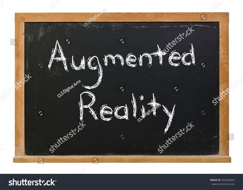 Augmented Reality Written White Chalk On Stock Photo 452943265 ...