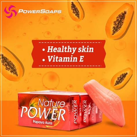 nature power Papaya Beauty Soap with 76% TFM 4 Pieces X 125 g - Price ...