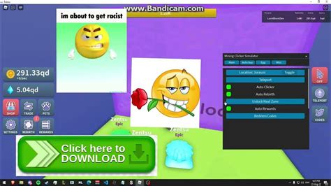 Clicker Simulator Script 的图像结果