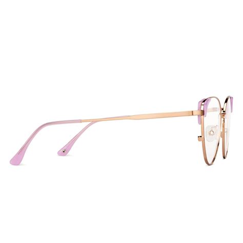 Buy Gold Purple Full Rim Cat Eye John Jacobs Supreme Steel JJ E14434-C2 ...