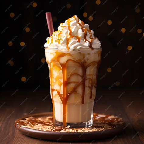 Premium Photo | Photo of Salted Caramel Frappuccino a Blended Coffee ...