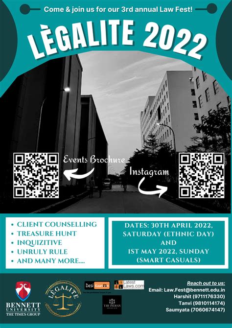 “LÈGALITE”- 3RD EDITION OF LAW FEST BY SCHOOL OF LAW, BENNETT ...