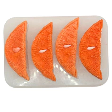 Orange Slice 4 Cavity Silicone Candle Mold | Artikamart | Art Vatika