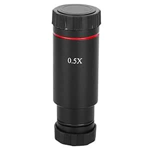 C Mount Microscope Adapter, 0.5X C Mount Glass 25mm Microscope Camera ...