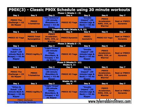 P90X Workout Schedule Chest And Back at Linda Recinos blog