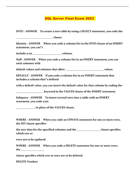 SQL Exam 的图像结果