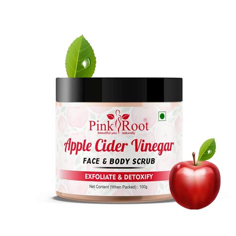 Buy Pink Root Apple Cider Vinegar Face & Body Scrub 100gm Online at Low ...