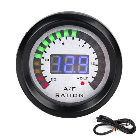 Amazon.com: 52mm Car Air Fuel Ratio Gauge LED Blue Digital AFR Kit for ...