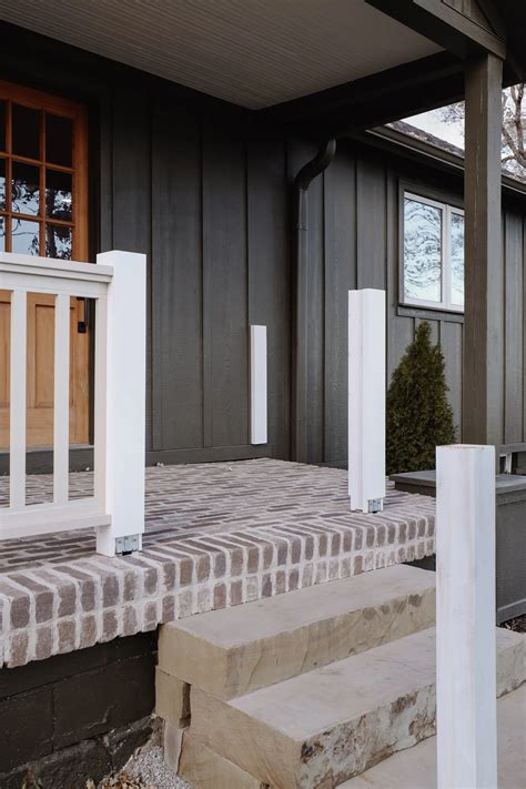 How To Install Bricks On A Concrete Porch Floor - Nadine Stay