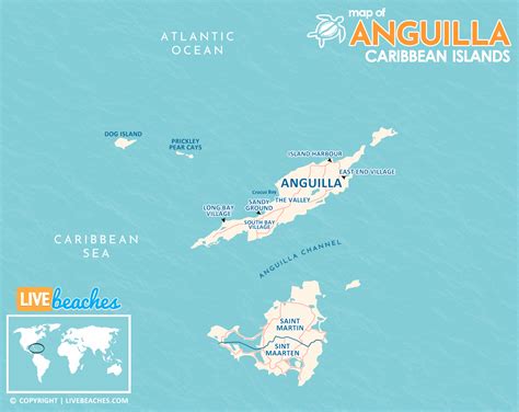 Large Caribbean Island Maps