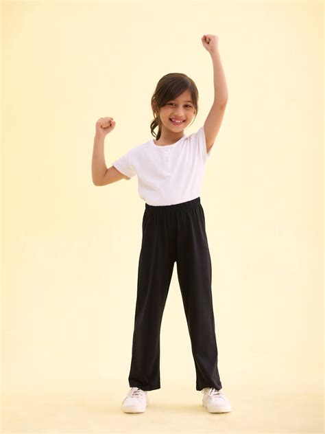 Black Cotton Stretch Track Pant – Go Colors India