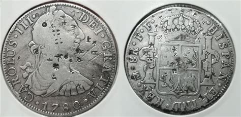 1780 Spanish Dollar (Piece of Eight) with East Asian "chopmarks" : r/coins