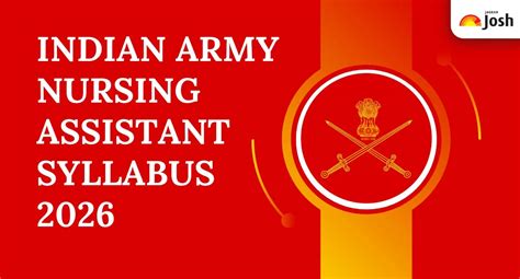 Indian Army Nursing Assistant Syllabus 2026 and Exam Pattern: Check ...