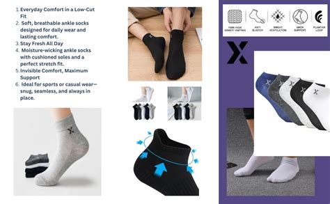 JEMOX BRIGHT Bamboo Ankle Length Socks for Men Pack of 5 | 5X Softer ...