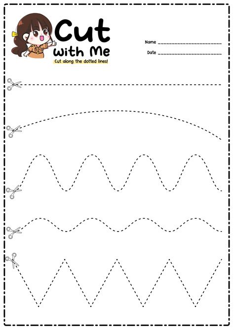14 Preschool Worksheets Cutting Practice Tree - Free PDF at worksheeto.com