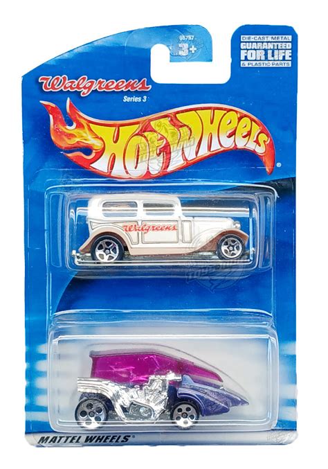 EXCLUSIVES Hot Wheels Walgreen & Pop Cycle - White & Purple - 2000 Car ...