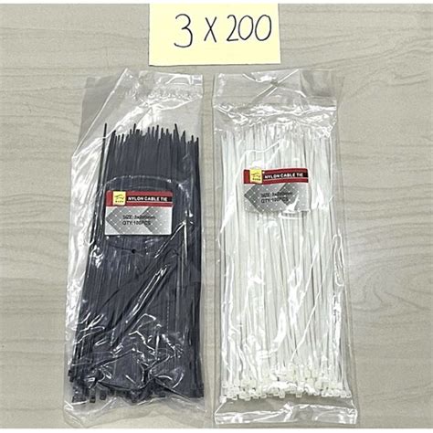 Jual Kabel ties Pengikat kabel 3 x 200 isi 100pcs - Hitam - Kota Medan ...