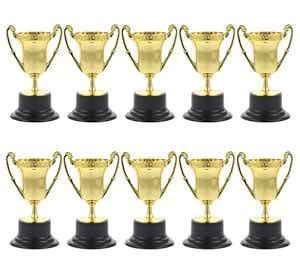 Operitacx 10pcs Mini Trophy Sports Reward Trophy Small Gold Trophies ...