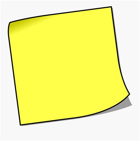 Note Post-it Sticky Notes Paper Clip Art Transparent - Sticky Note Clip ...